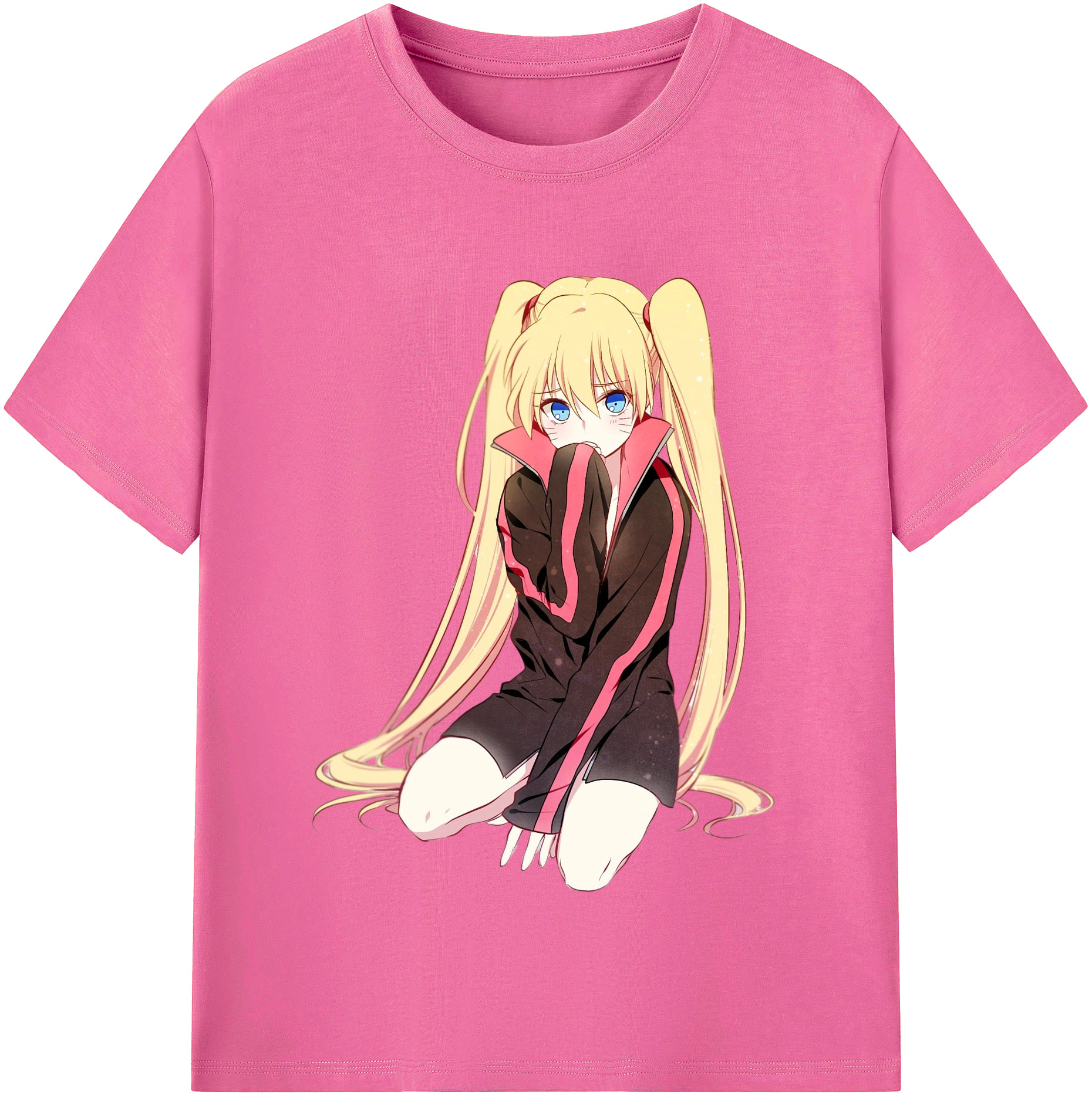 （画像用） NARUTO -ナルト- うずまき ナルト Uzumaki Naruto レディースカジュアルプリントTシャツ（綿100％）